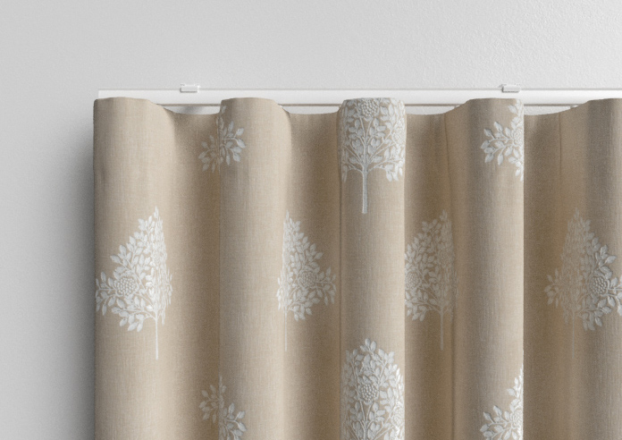 William Morris At Home Marigold Tree Embroidery, Chalk - Made to Measure Curtains - Image 13